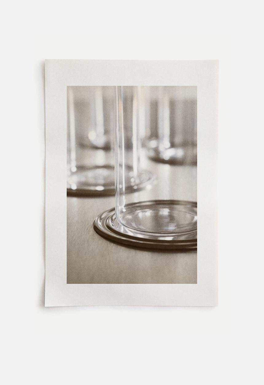 H&M - 4-pack stainless steel coasters - silver-coloured