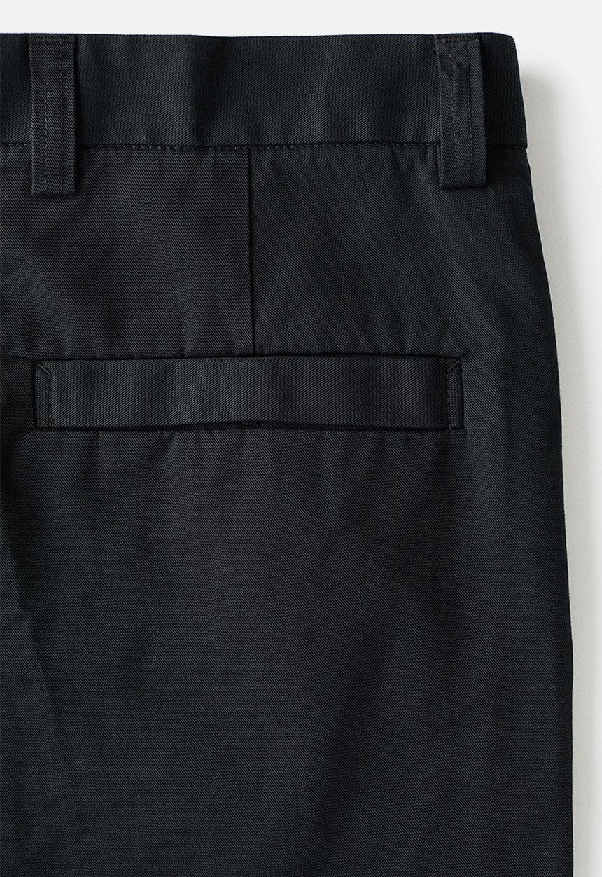 H&M - Relaxed fit cotton and lyocell tailored trousers - black