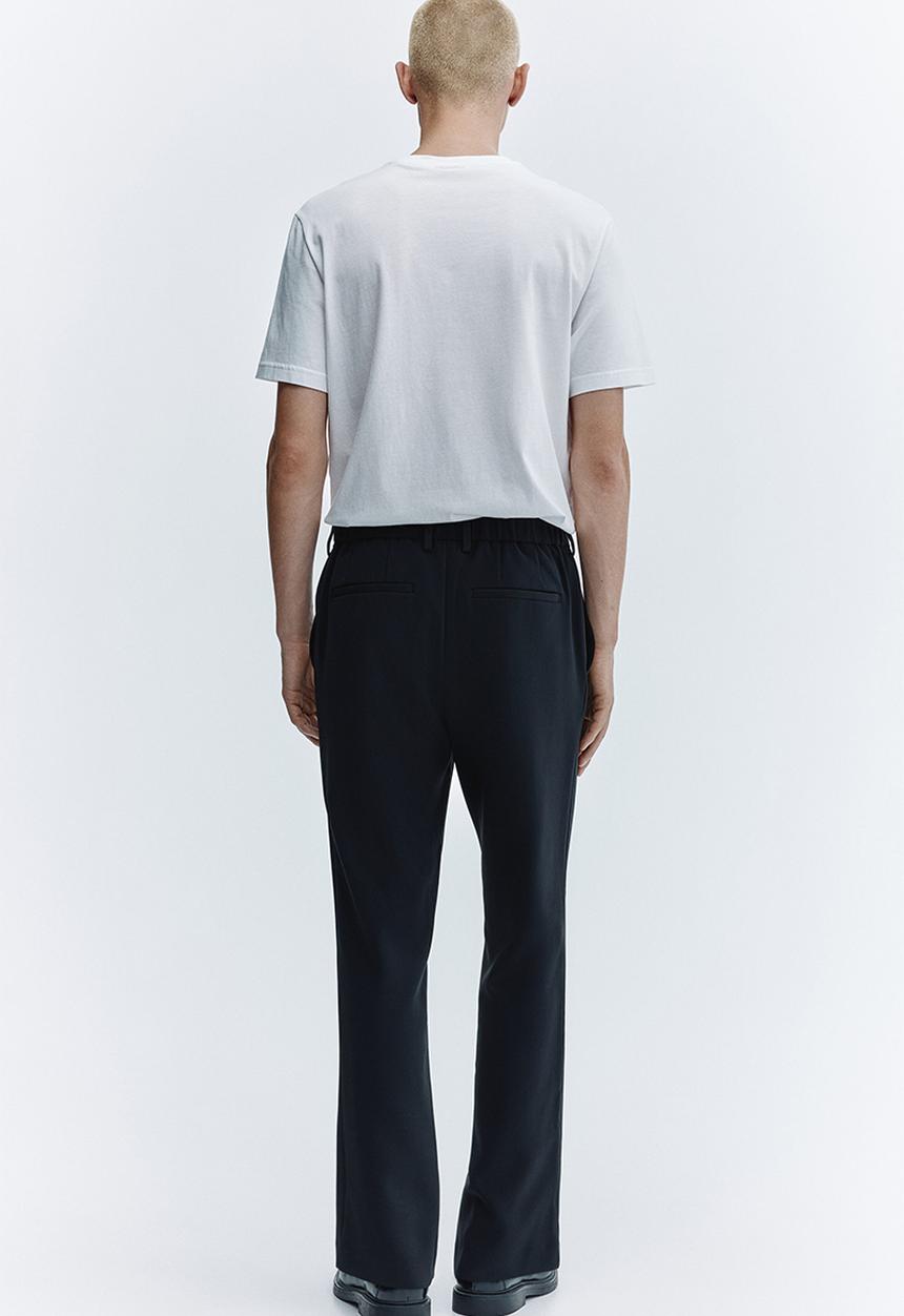 H&M - Slim fit tailored trousers - black