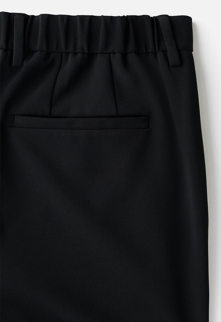H&M - Slim fit tailored trousers - black