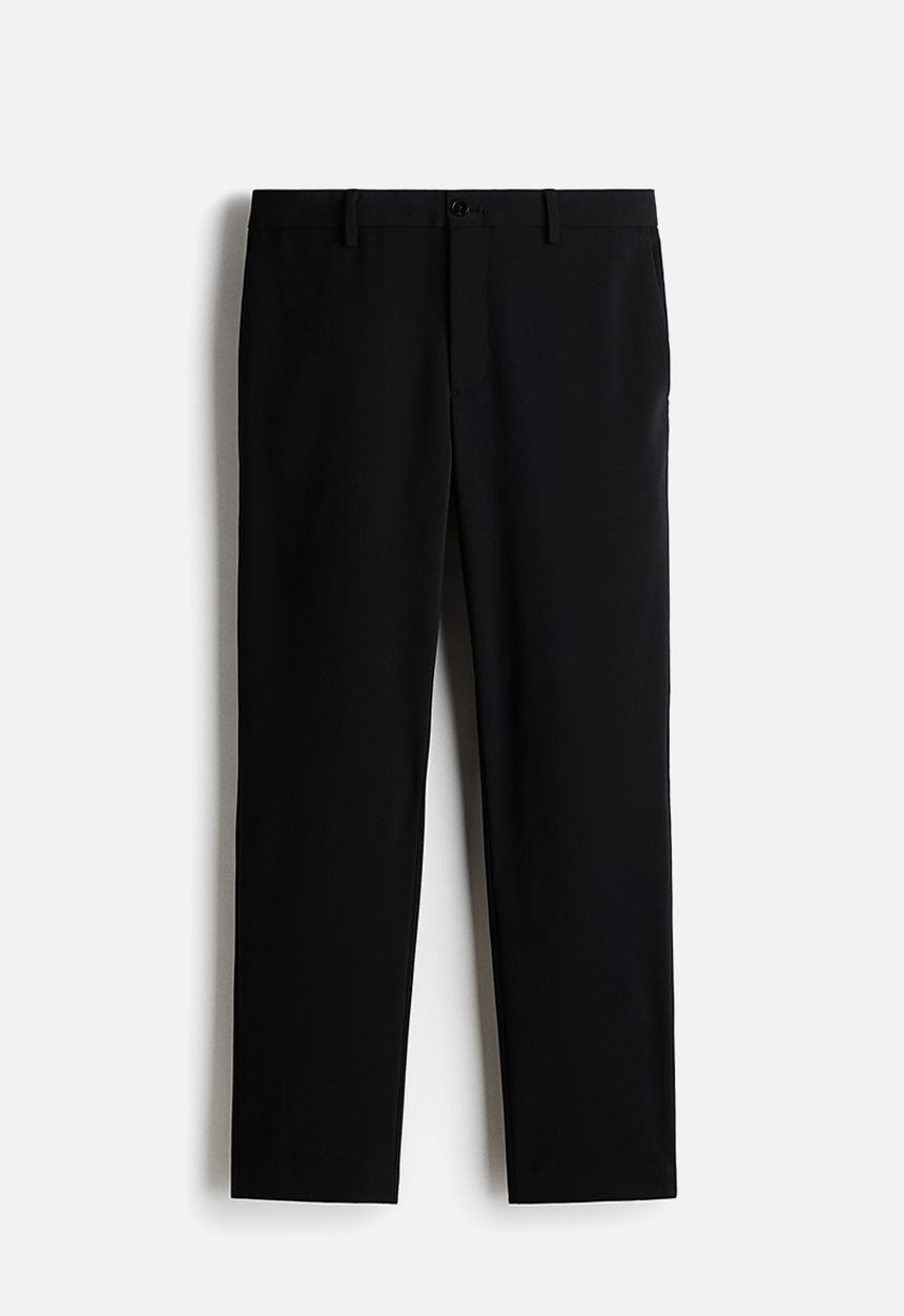 H&M - Slim fit tailored trousers - black