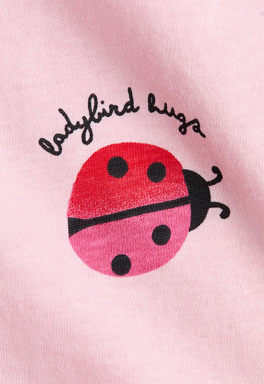 H&M - Printed cotton dress - pink/ladybirds