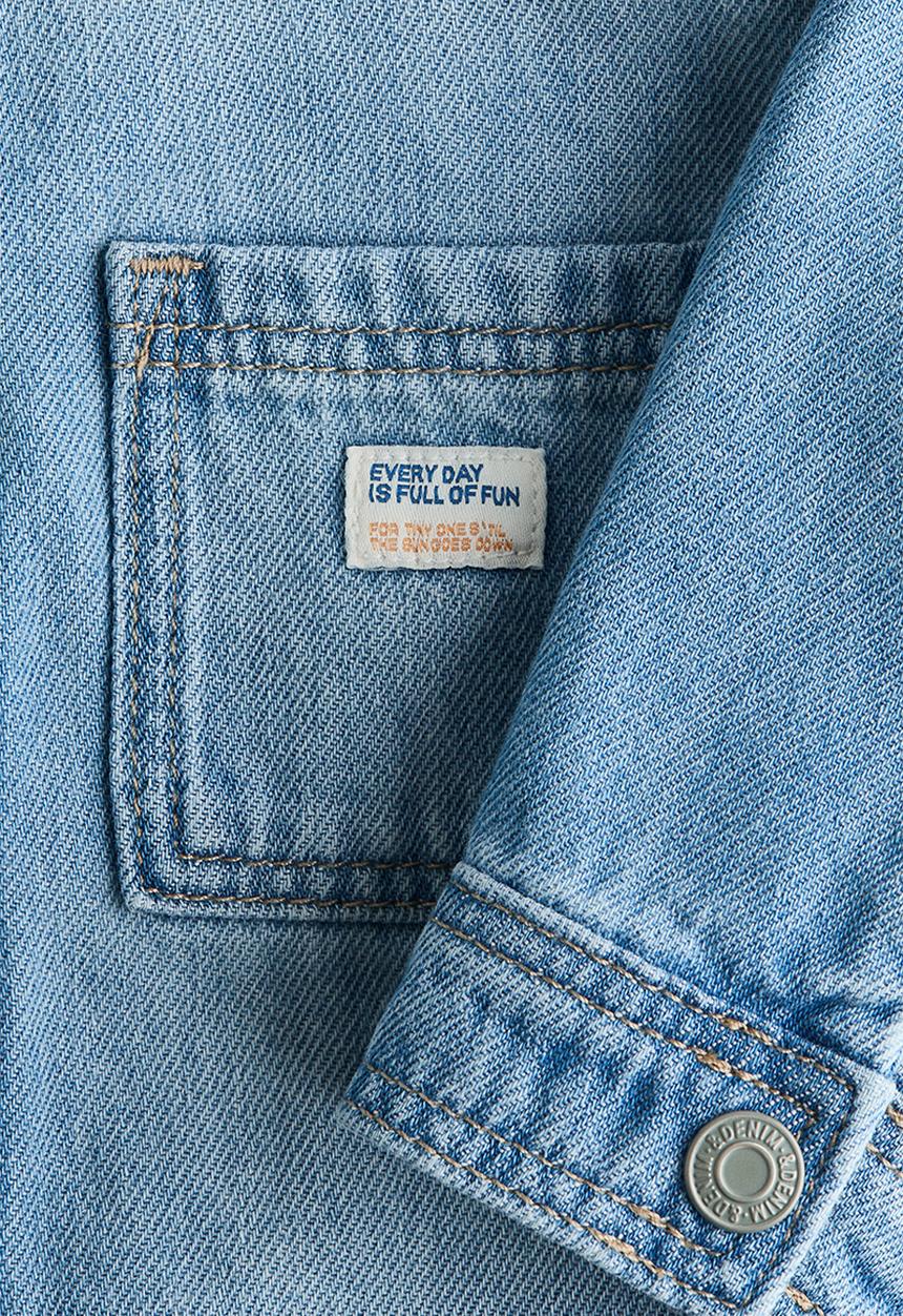 H&M - Cotton twill overshirt - denim blue