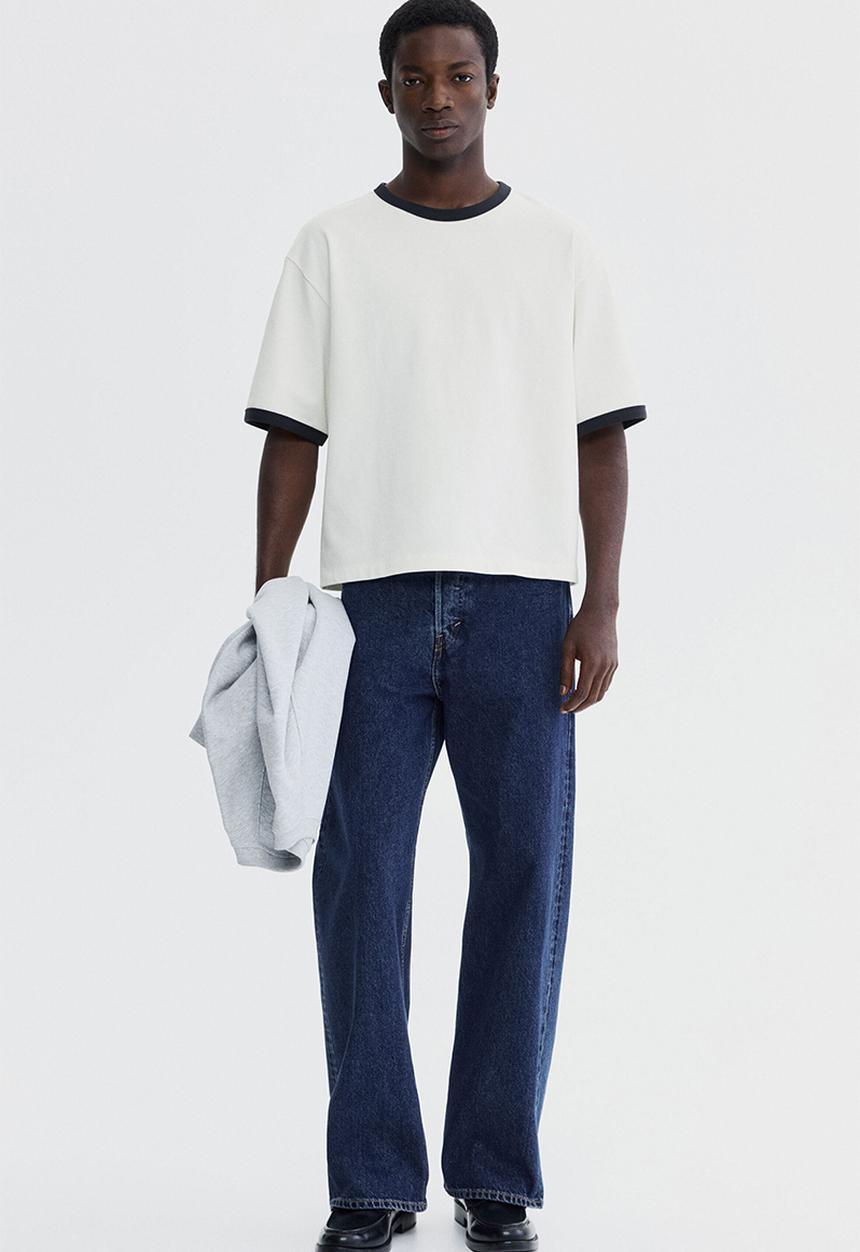 H&M - Loose fit boxy-style t-shirt - white
