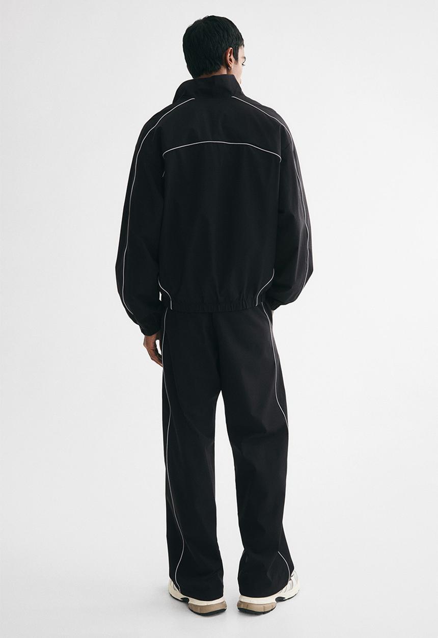 H&M - Relaxed fit track pants - black