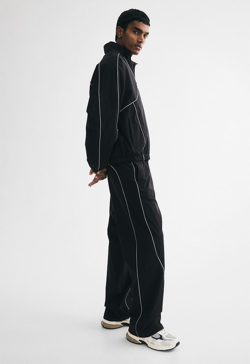 H&M - Relaxed fit track pants - black