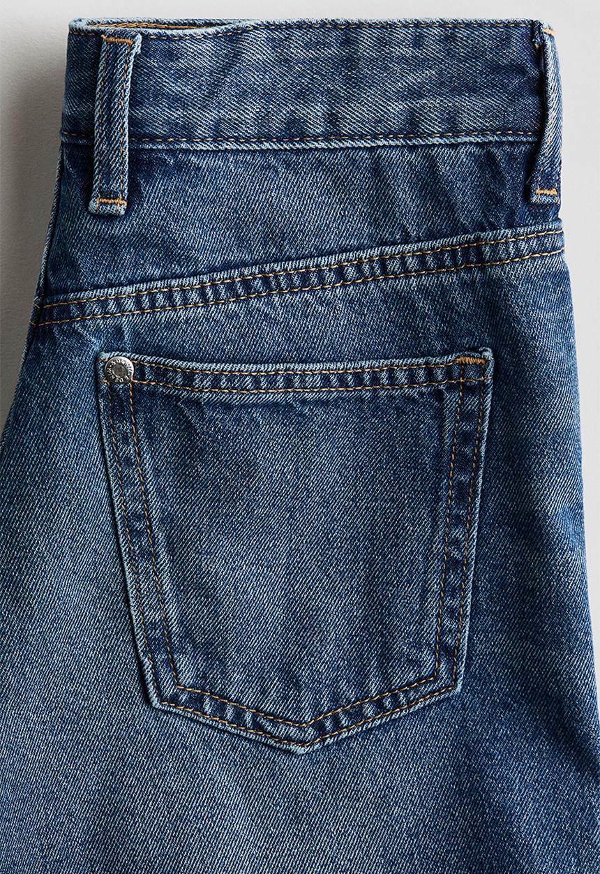 H&M - Loose-fit denim shorts - denim blue