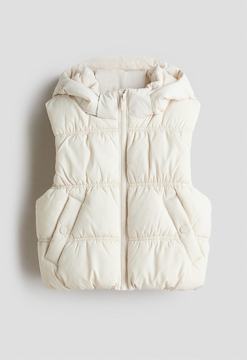 H&M - Puffer gilet - cream