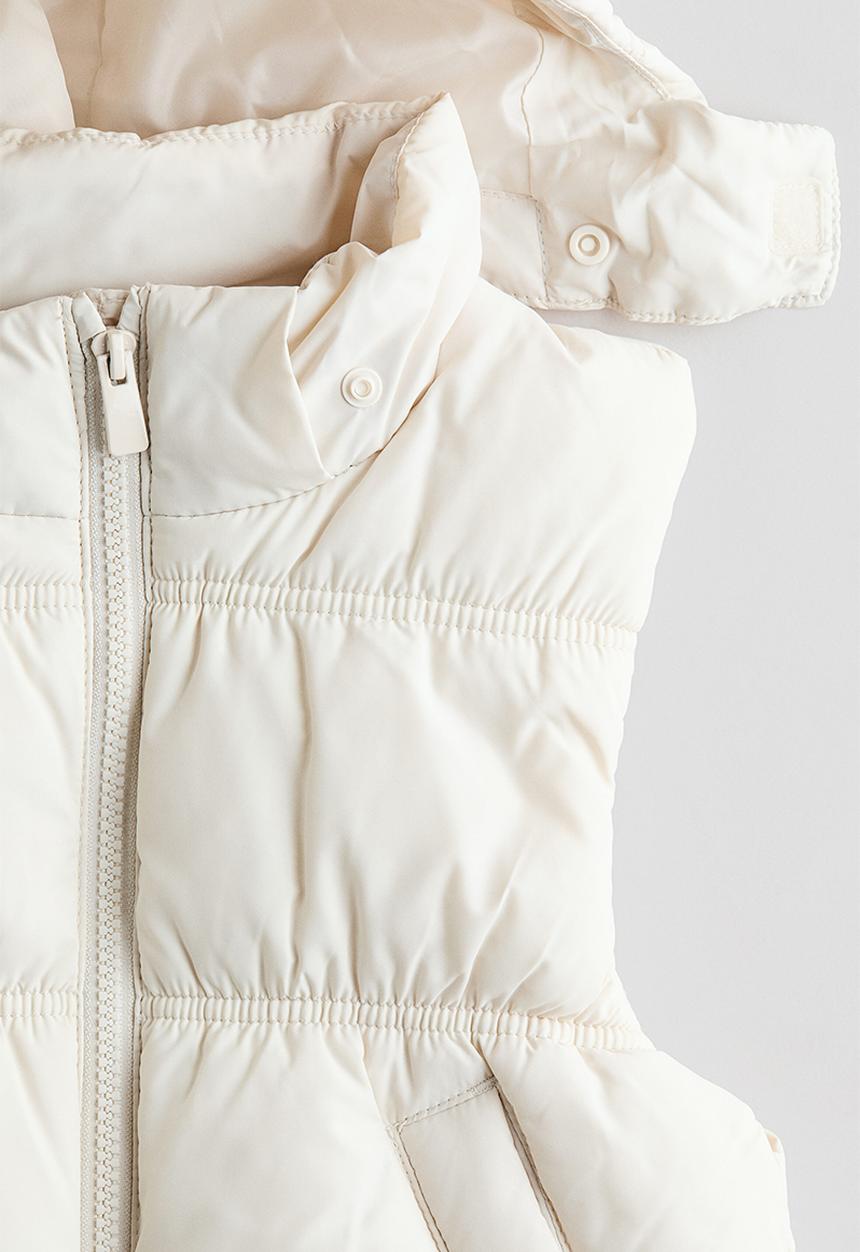 H&M - Puffer gilet - cream
