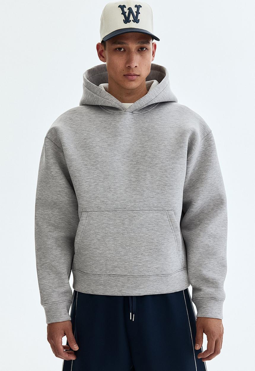 H&M - Loose fit scuba hoodie - grey marl