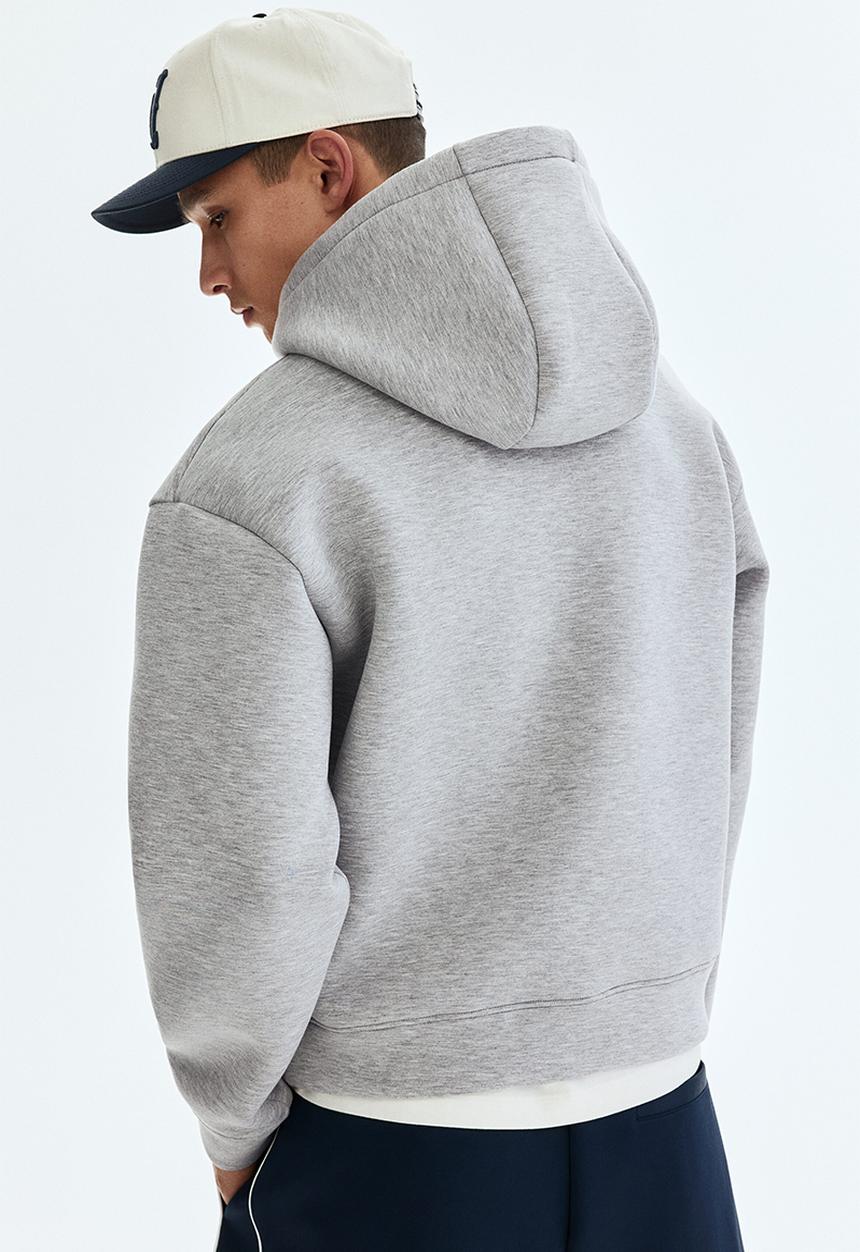 H&M - Loose fit scuba hoodie - grey marl