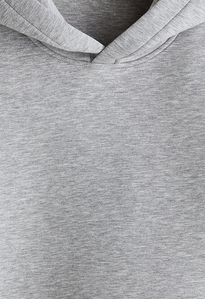 H&M - Loose fit scuba hoodie - grey marl