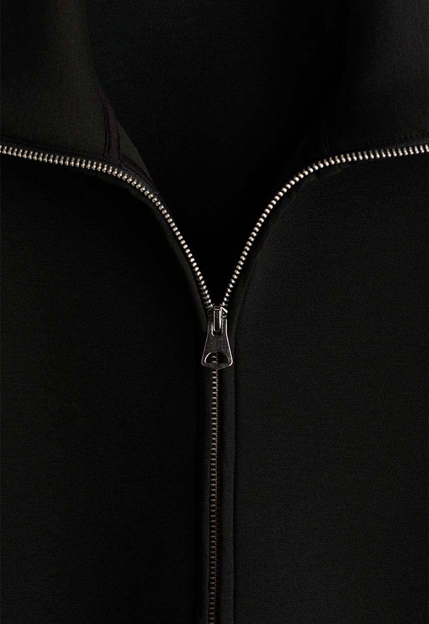 H&M - Loose fit scuba track jacket - black