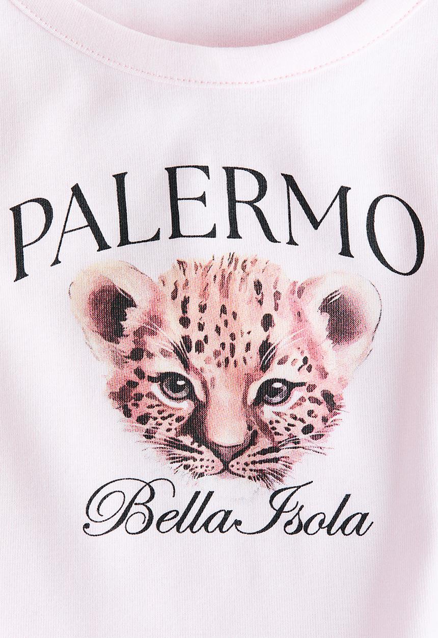 H&M - Print-motif vest top - light pink/palermo