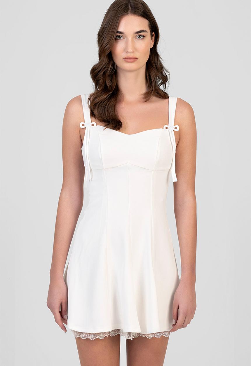 SISSY BOY - After Dinner Mini Dress - Off White