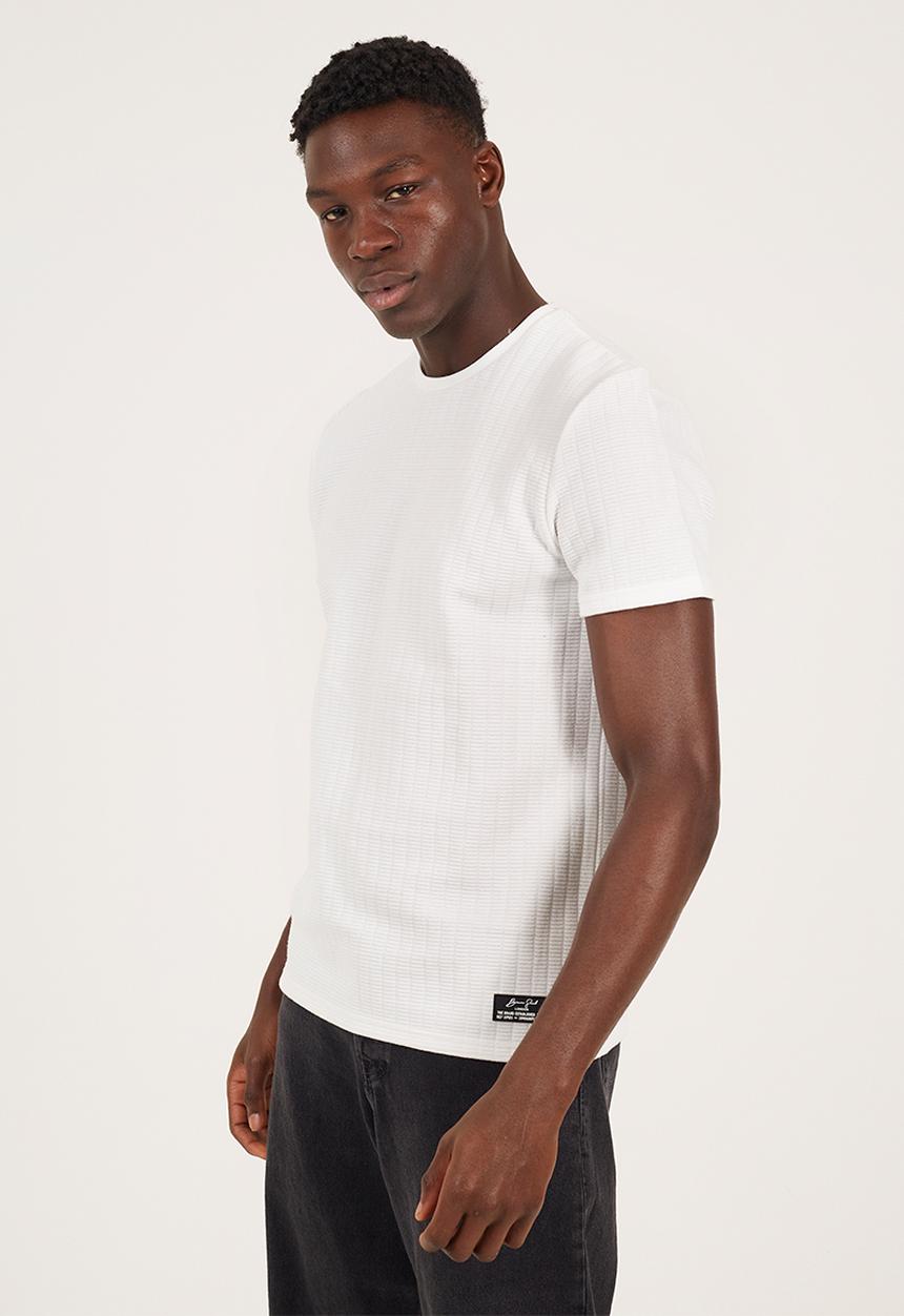 Brave Soul - Crew Neck Tshirt  - Off White