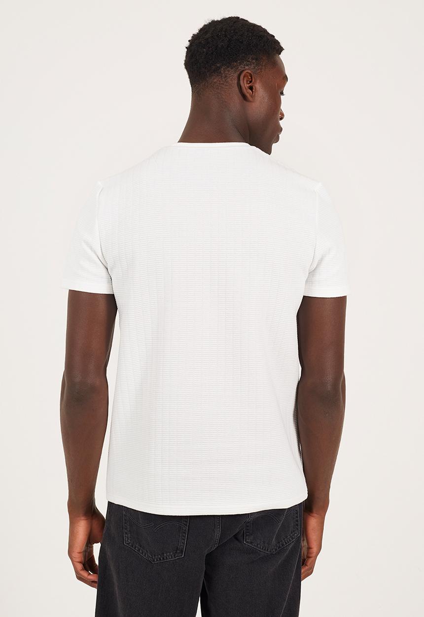 Brave Soul - Crew Neck Tshirt  - Off White