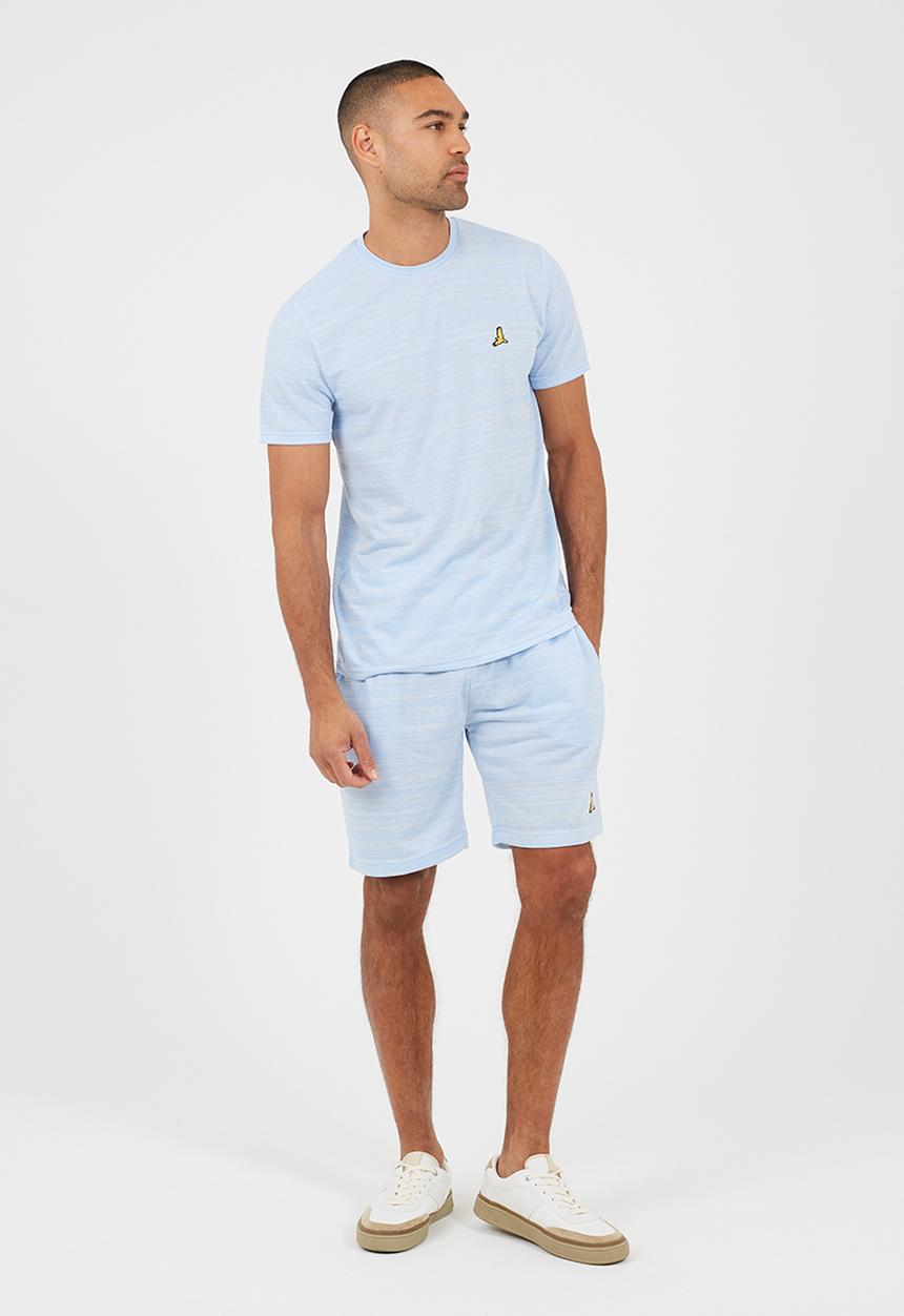 Brave Soul - Petrone T-shirt - Light Blue / White