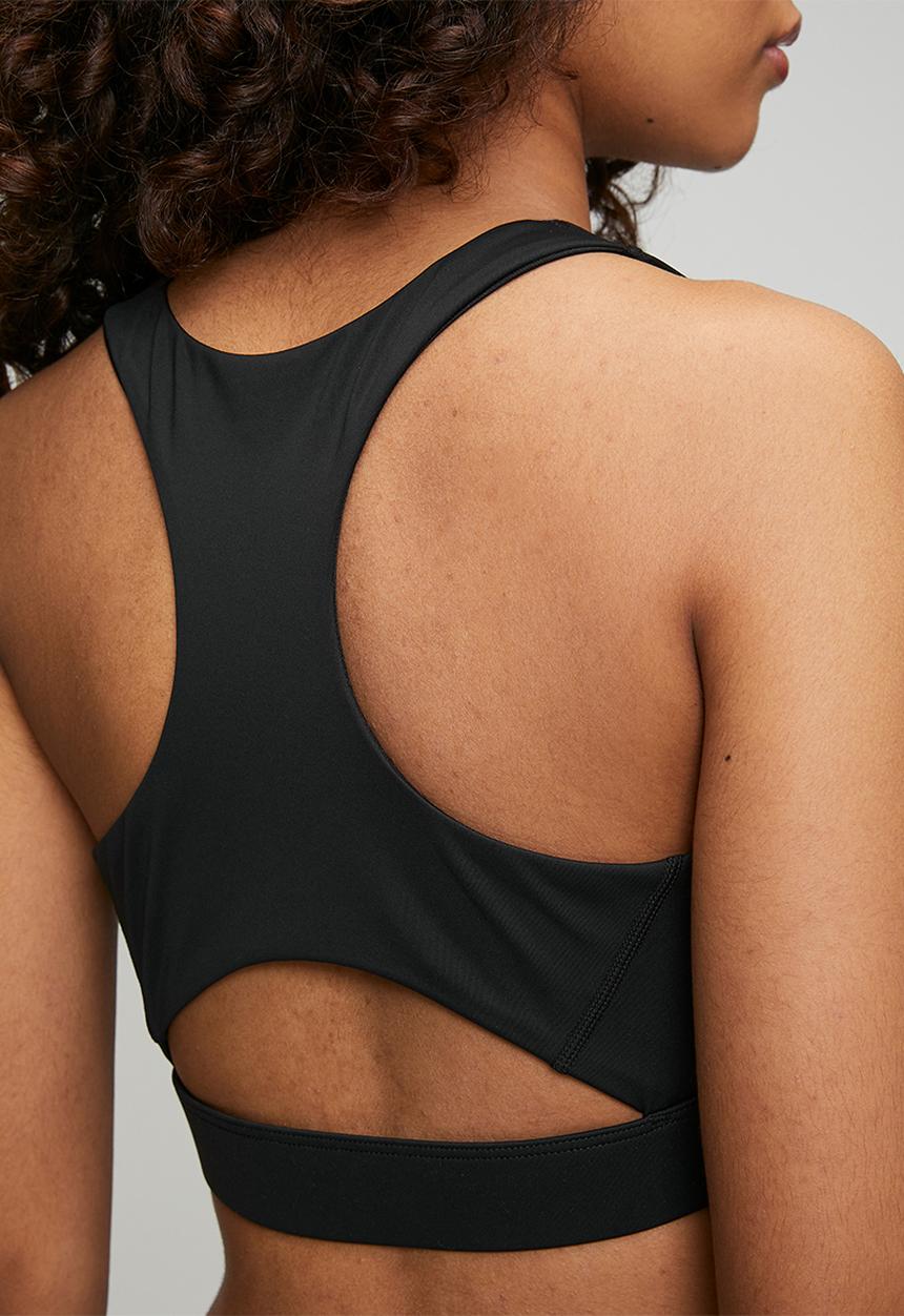 Reebok - Id Train Racer Bra - Black