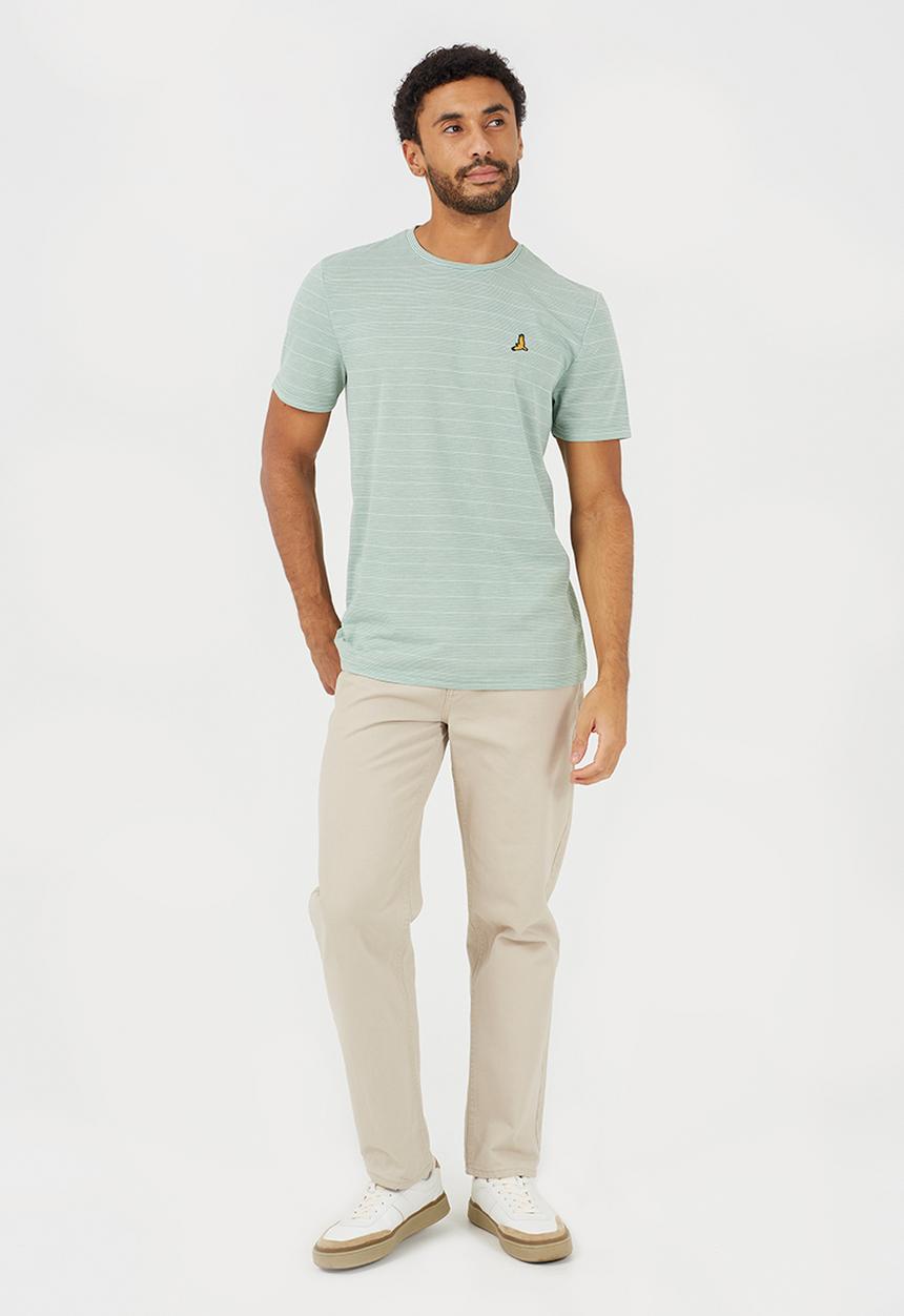 Brave Soul - Petrone T-shirt - Mint Green / White