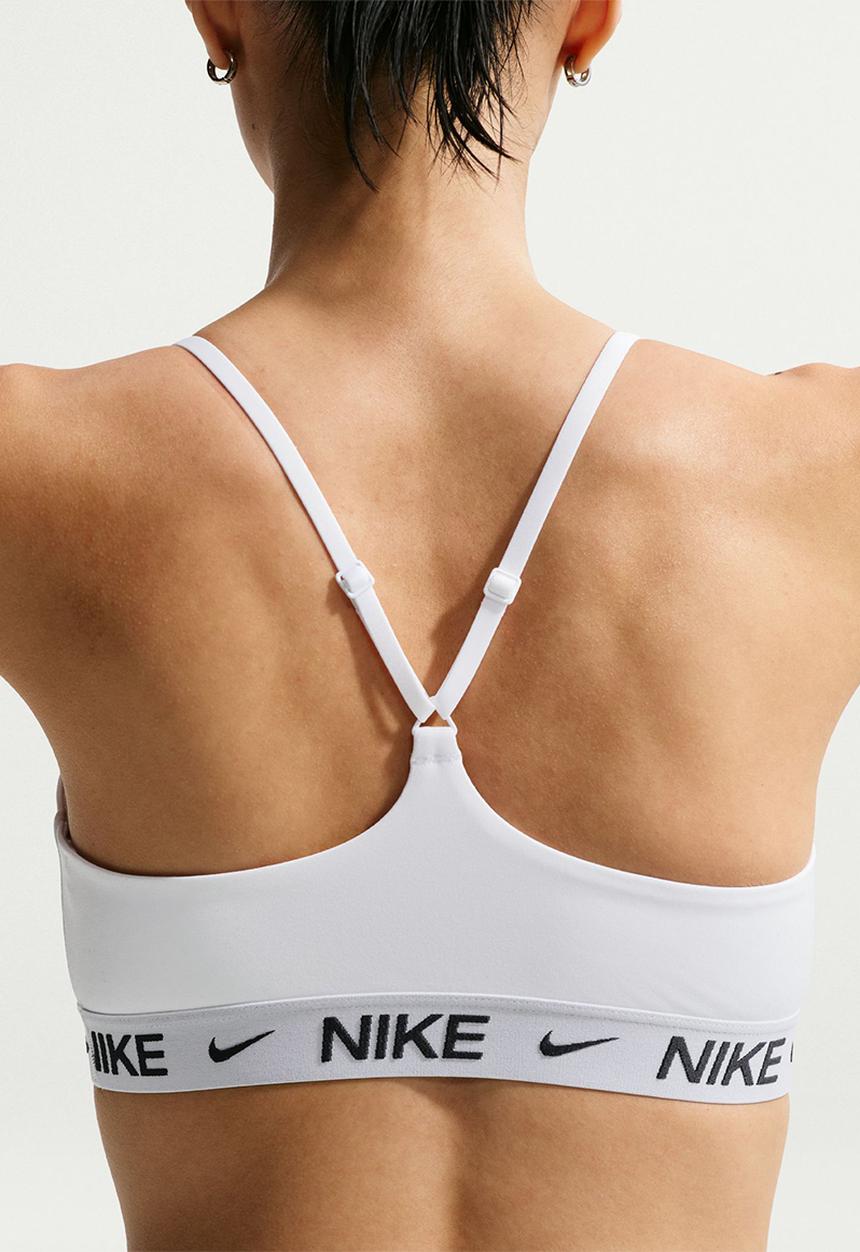 Nike - Nike Indy Light Support Women's Padded Adjustable Sports Bra - White/Black
