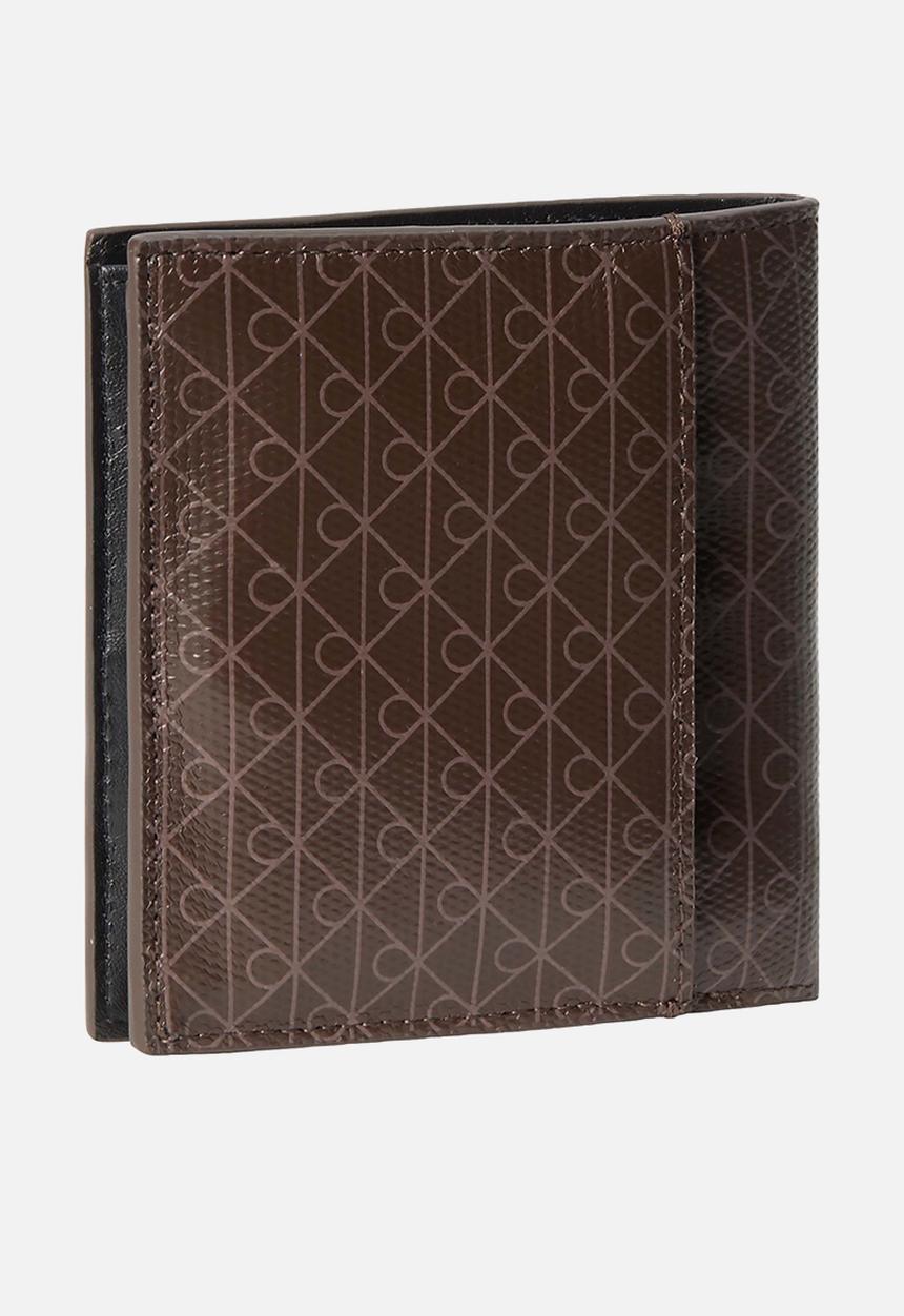 Calvin Klein - Emblem Aop Coated Ns Slim Bifllold - Brown