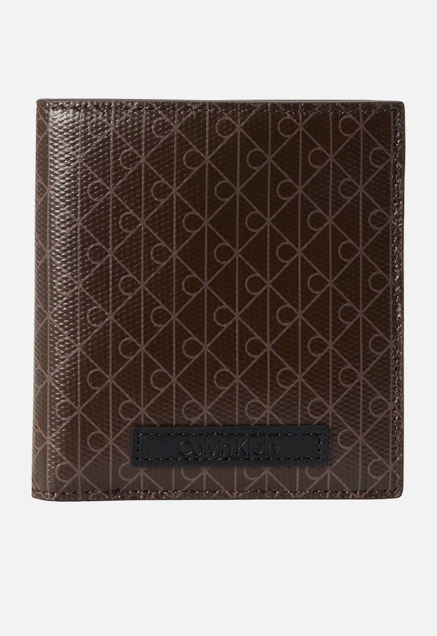 Calvin Klein - Emblem Aop Coated Ns Slim Bifllold - Brown