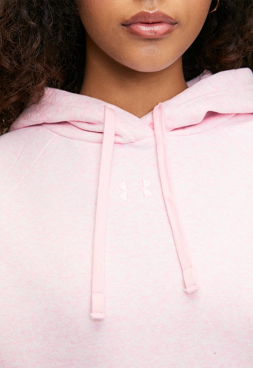 Under Armour - UA Rival Fleece Hoodie - Prime Pink Light Heather