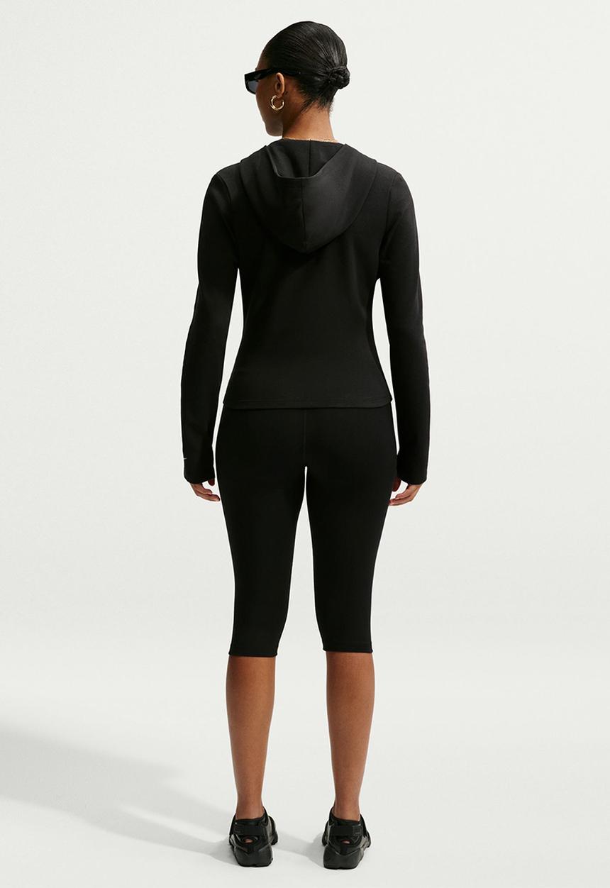 Nike - Women'S Slim Long-Sleeve Full-Zip Top - Black/Black/White