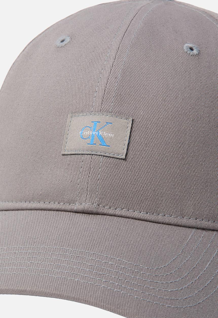 Calvin Klein - Monologo Woven Patch Bb Cap - Grey