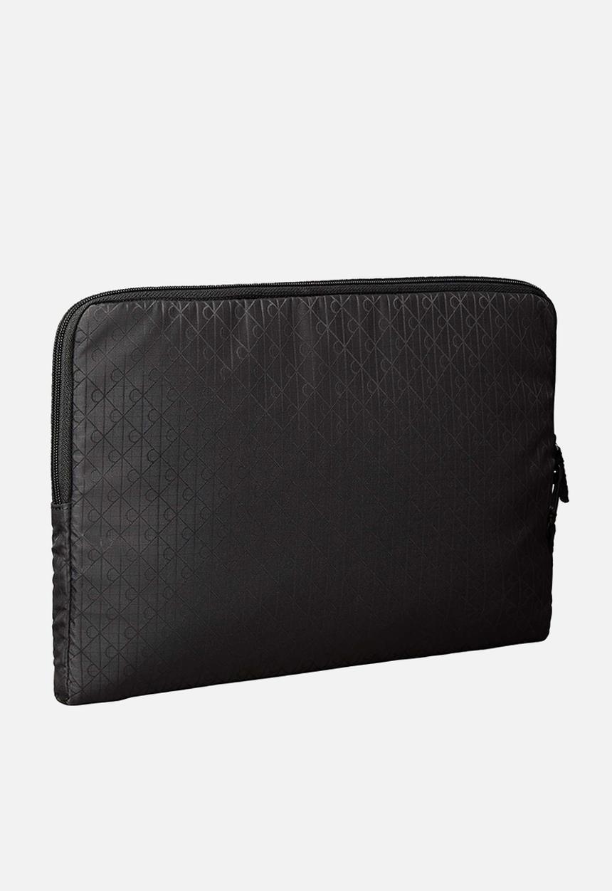 Calvin Klein - Utility Emblem Laptop Sleeve W/ Handle - Black