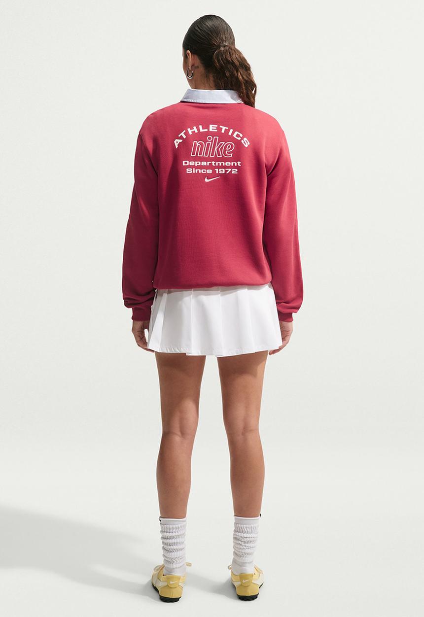 Nike - W Nk Stdo Flc Mw Std Ad Crew  - Tough Red