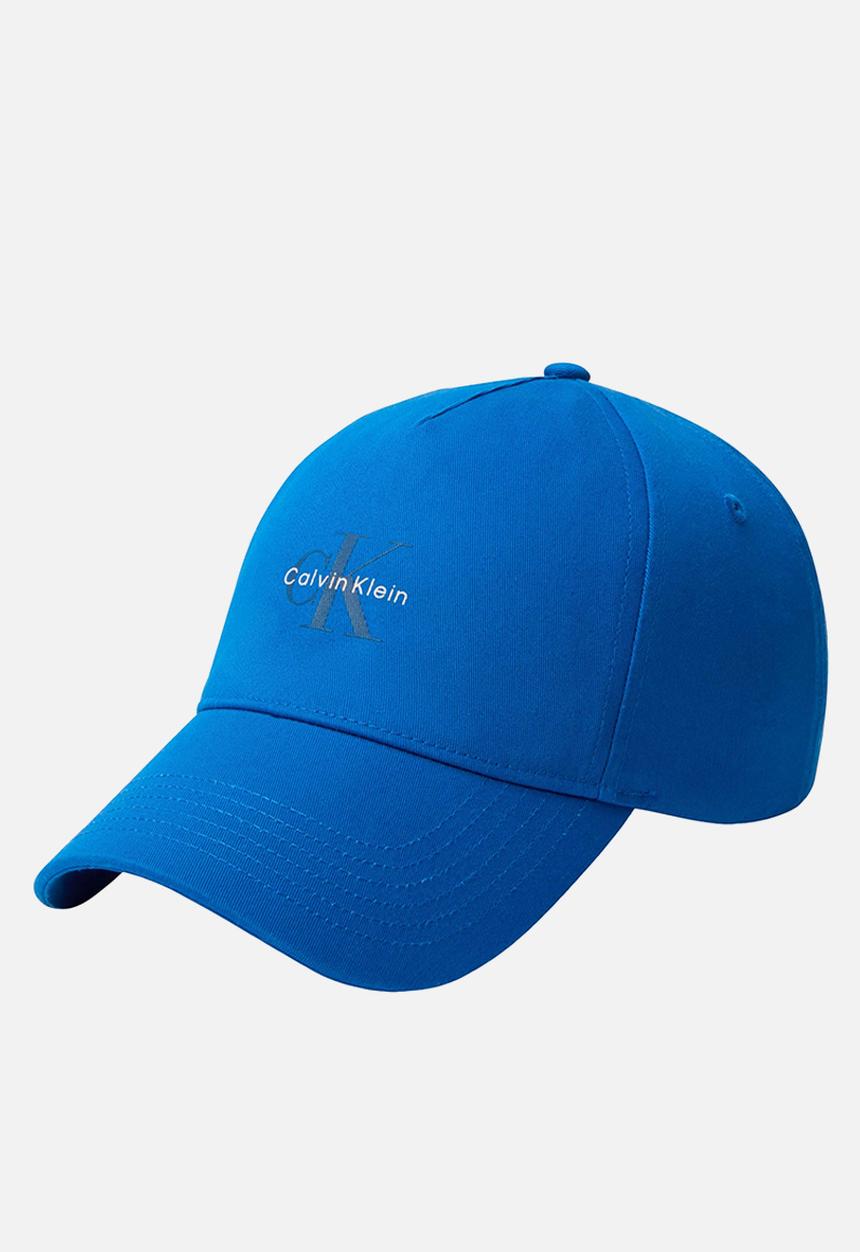 Calvin Klein - Monologo Printed Baseball Cap - Blue