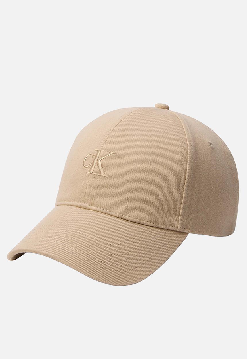 Calvin Klein - Monogram Embroidery Baseball Cap - Neutrals