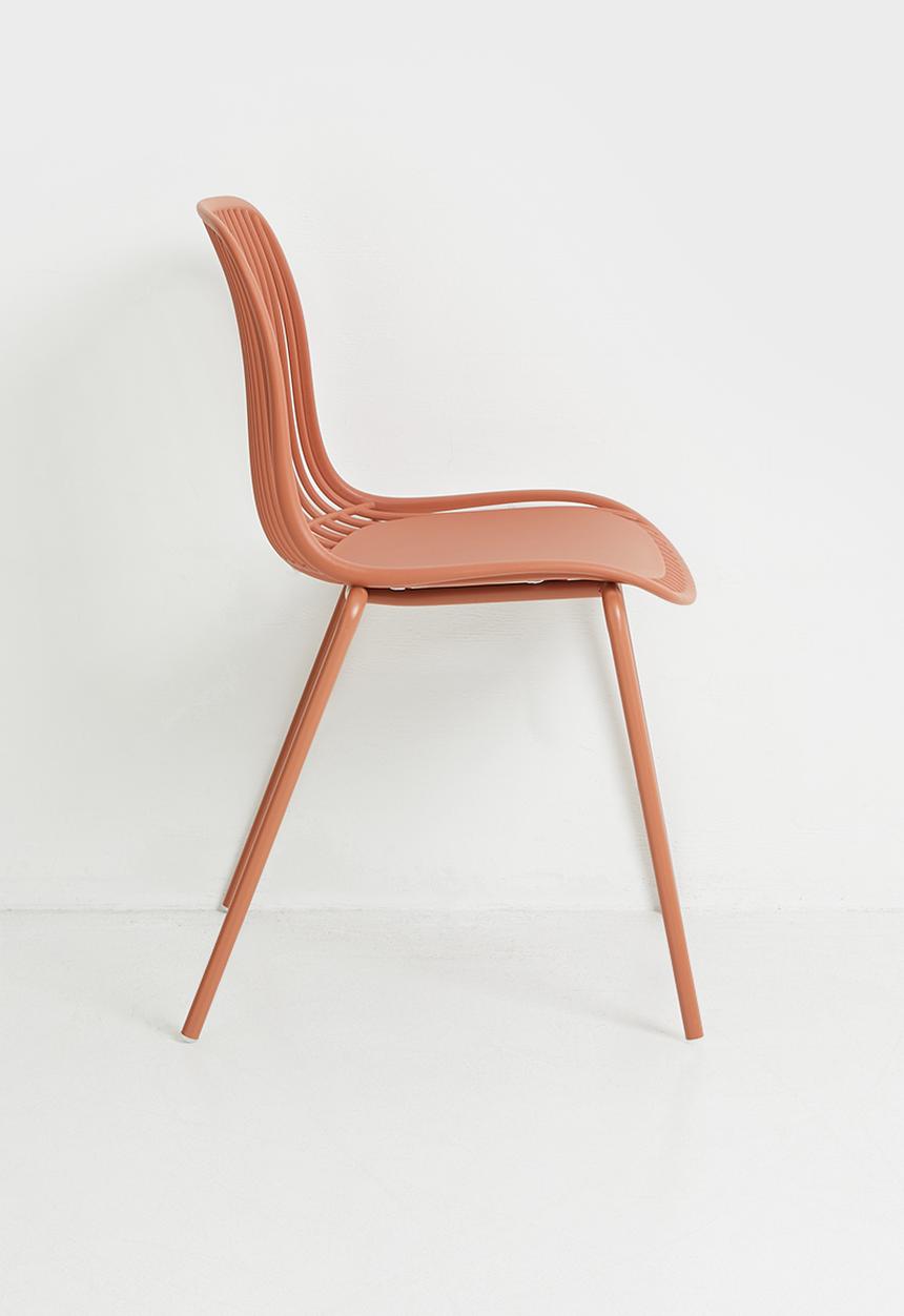 Sixth Floor - Porto Outdoor Dining Chair - Rust