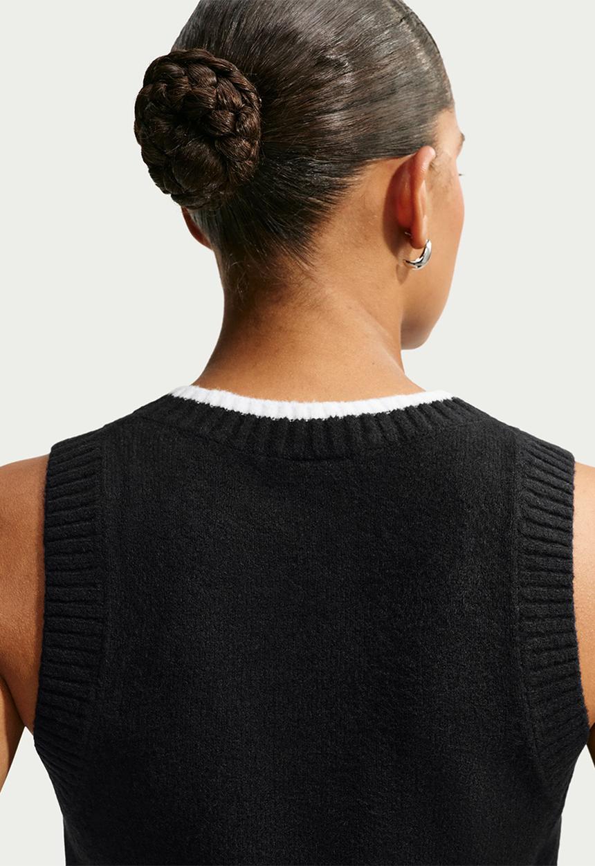 Nike - W Nk Eknit Vest - Black/White/White