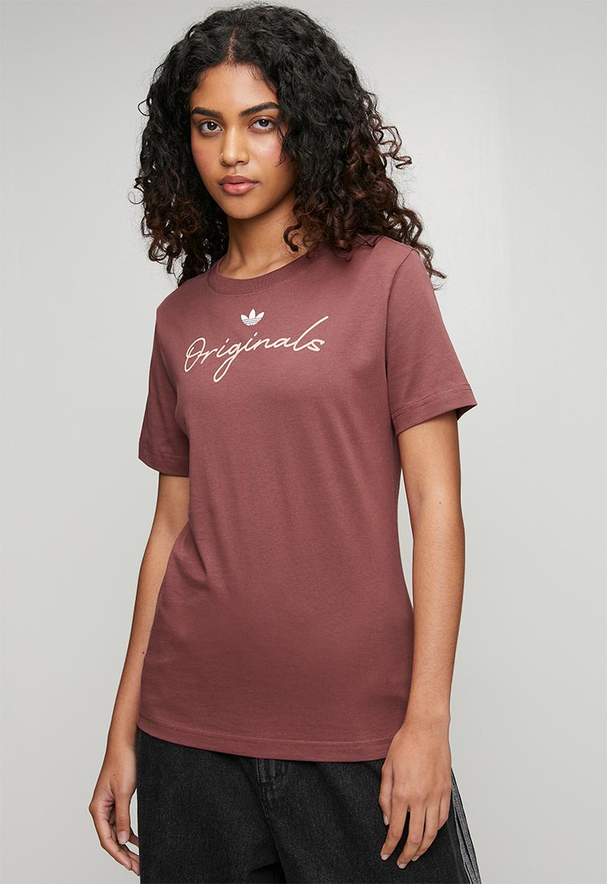 adidas Originals - P Tee Ls W - Quiet Crimson