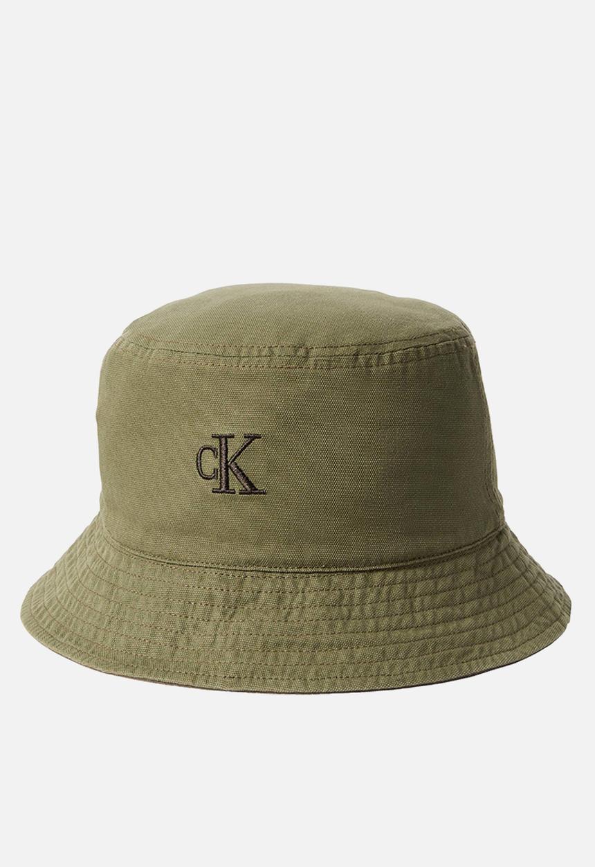 Calvin Klein - Washed Material Rev﻿Ersible Bucket - Green