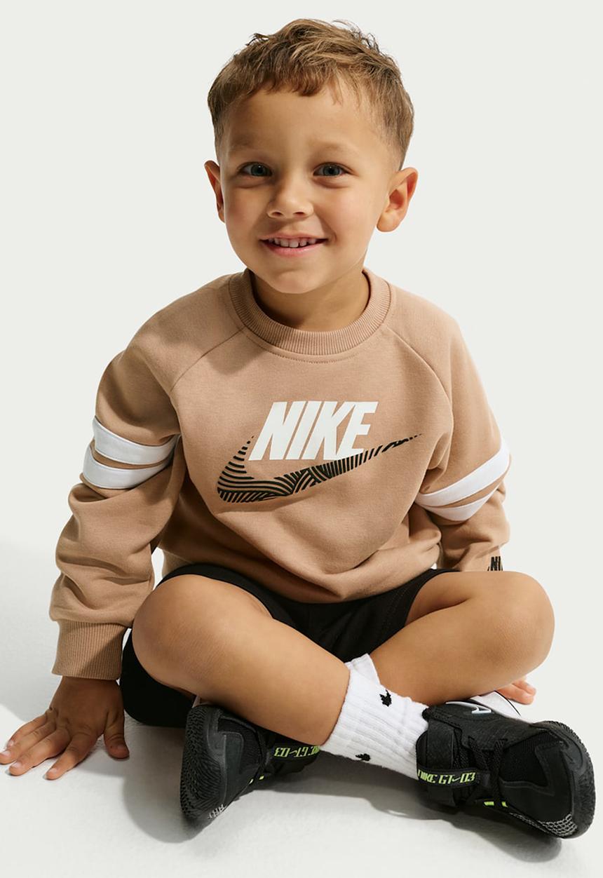 Nike - Nkb B Nsw Itz Ft Oversize Crew - Hemp