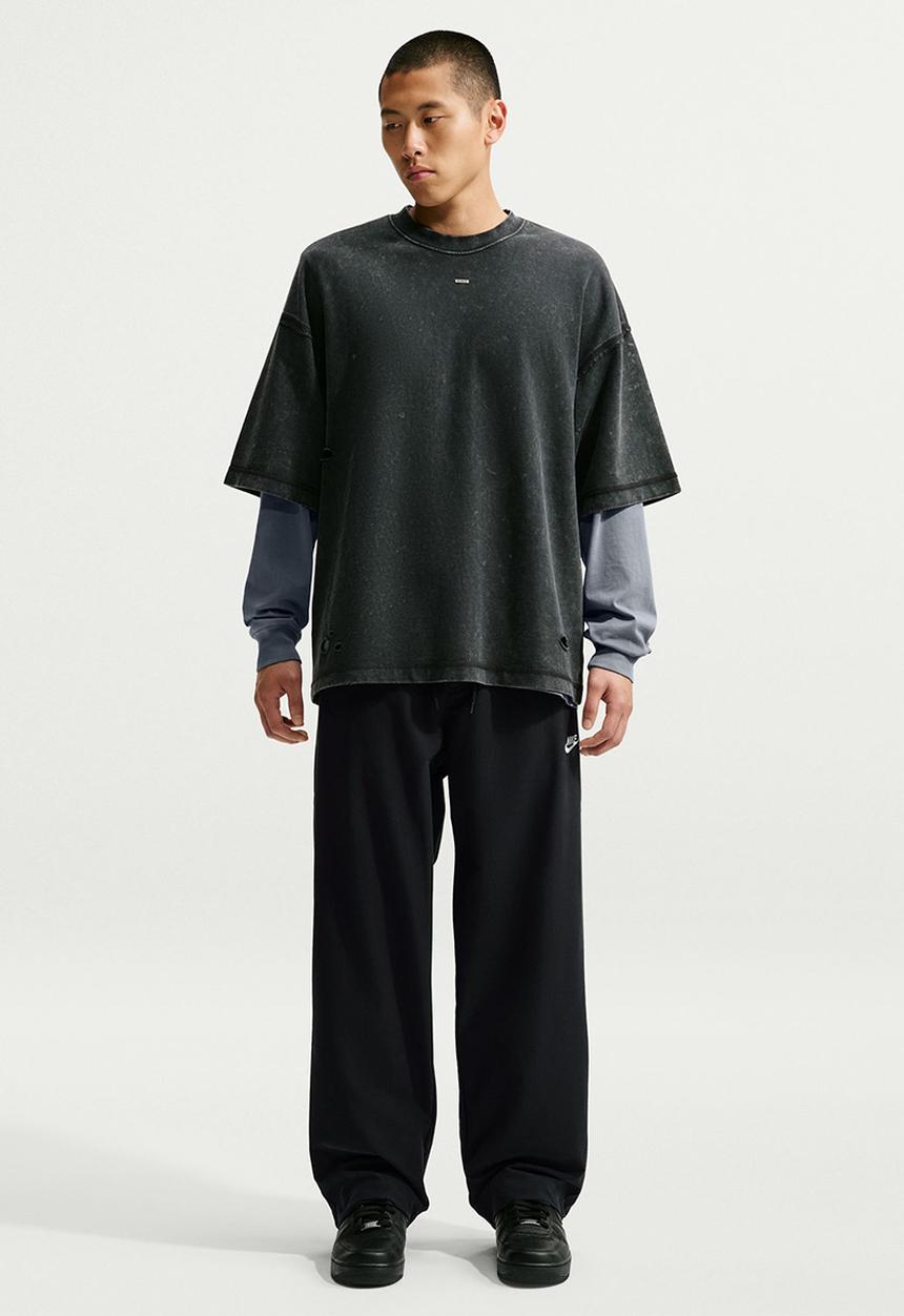 Nike - NSW Club Straight Stretch Pant - Black/White