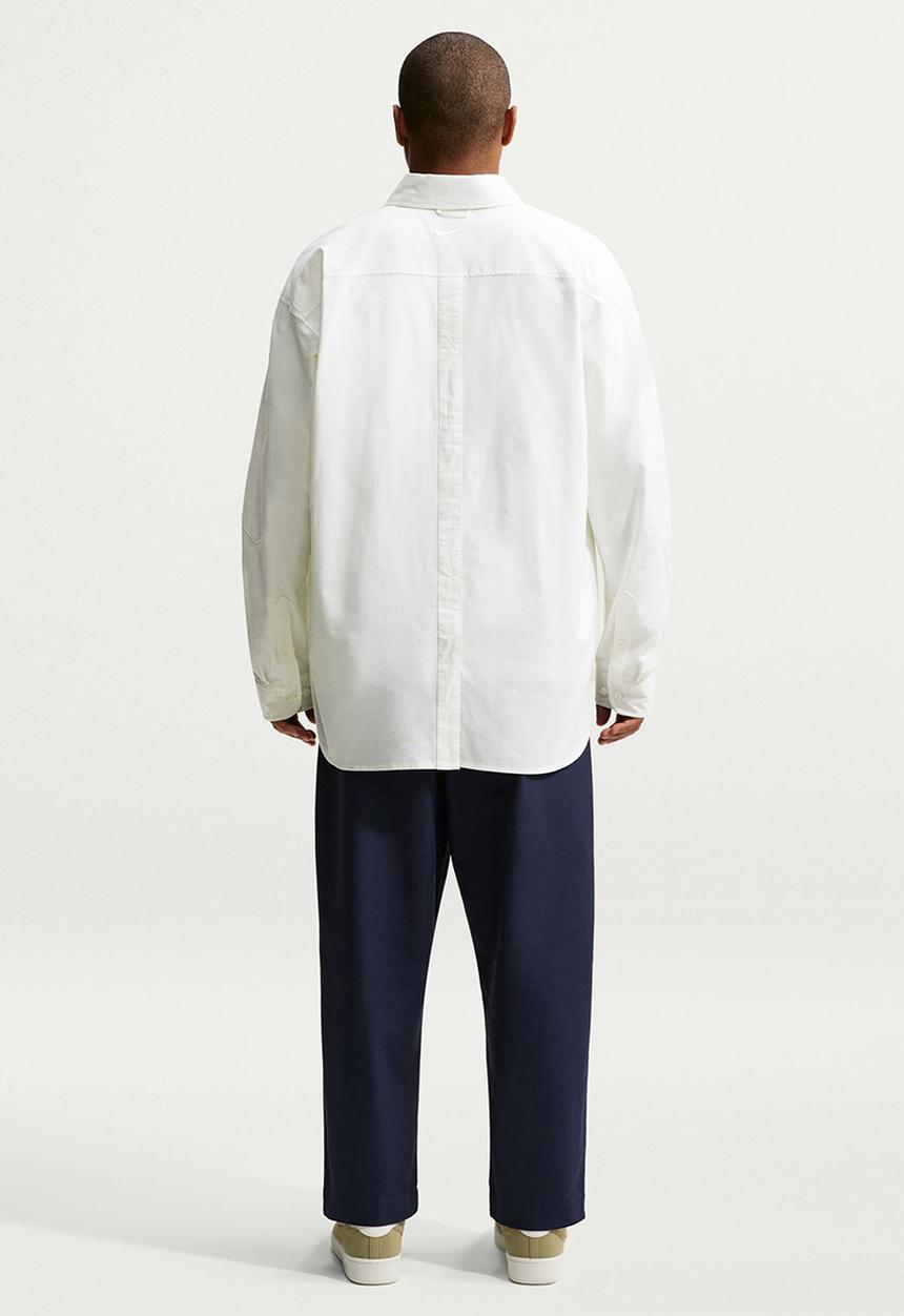 Nike - Club Rules Oxford LS Ball Shirt - Summit White/Summit White