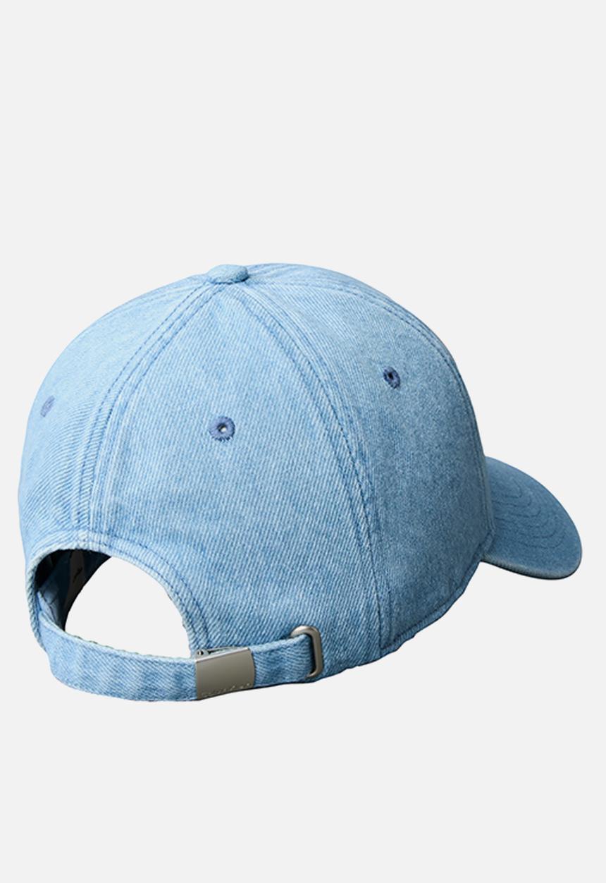 Calvin Klein - Monogram Embroidery Denim Cap - Blue