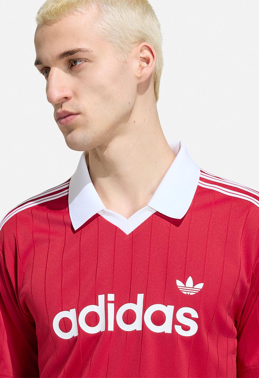 adidas Originals -  Adicolor Drop Needle Jersey -Red/White