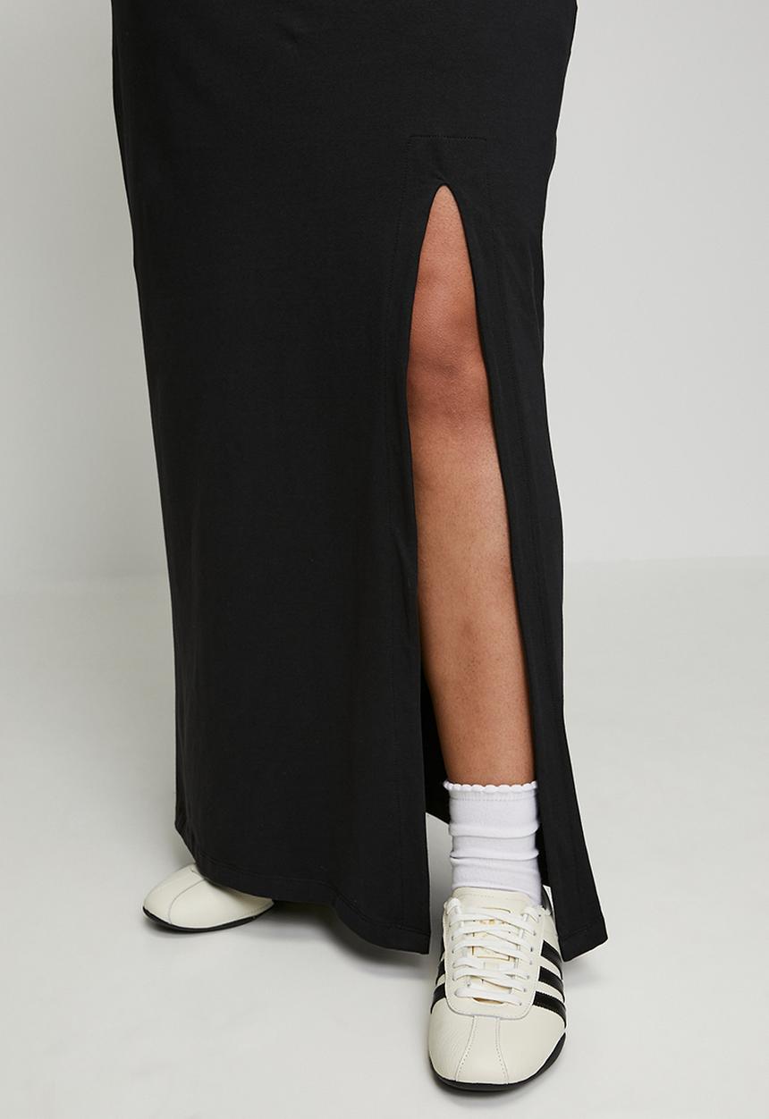 adidas Originals - Plus v-neck dress w - black white