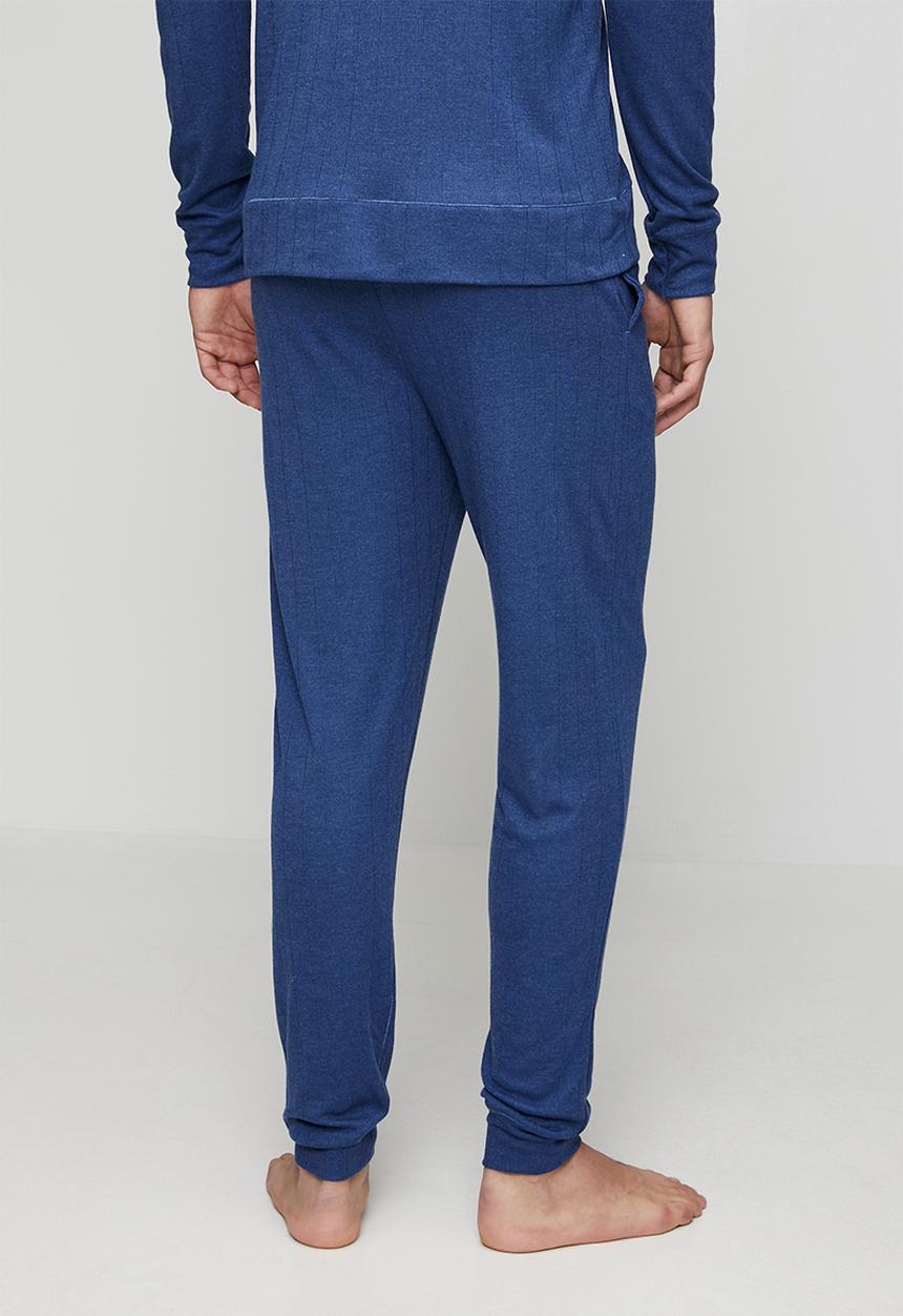 Jockey - 1Pk Cozy Warm Winter Needle Out Modal Poly Long Pants - Navy Peony