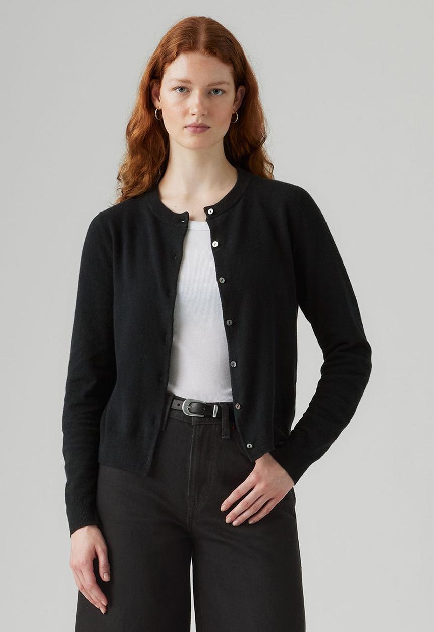 Levi’s® - Super Soft Crewneck Cardi - Anthracite Night Cotton Blend