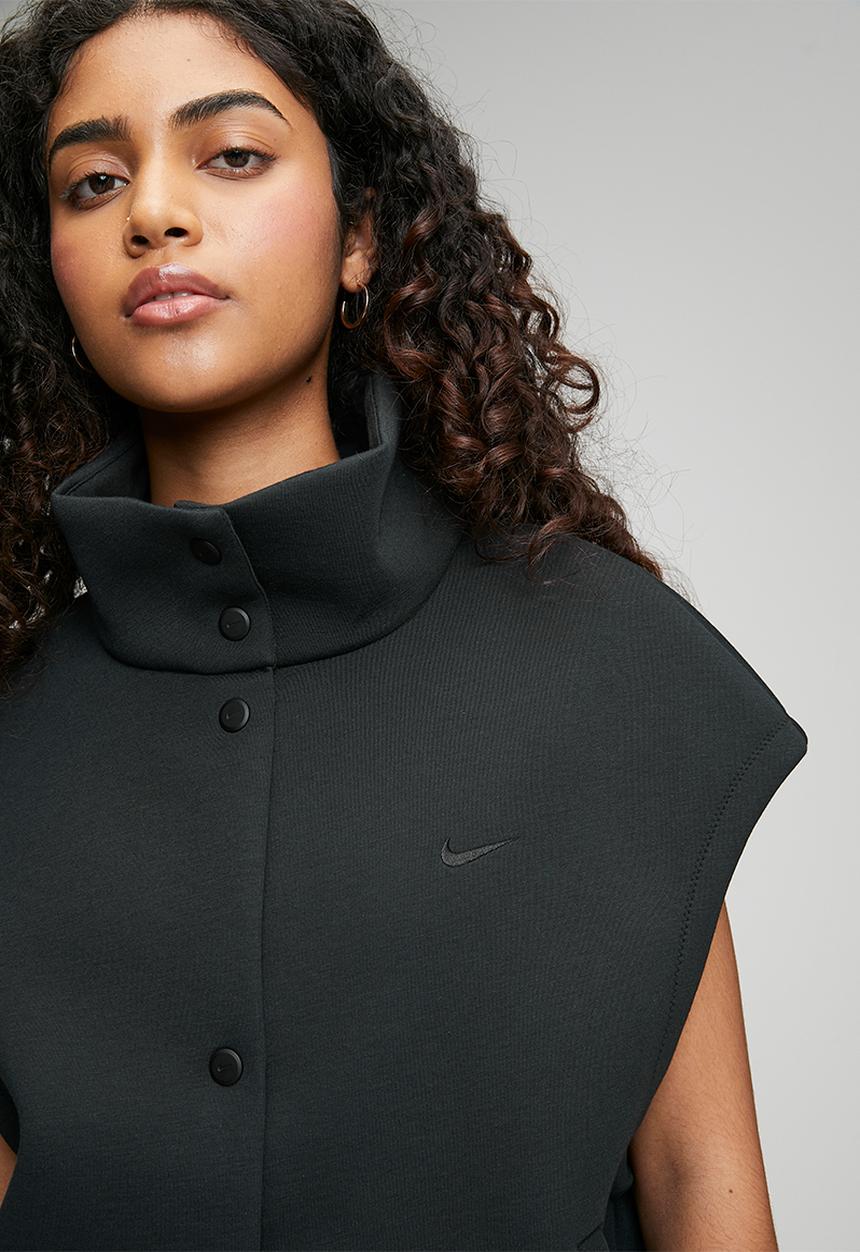 Nike - W Nk Pregame Fleece Vest - Black/Black