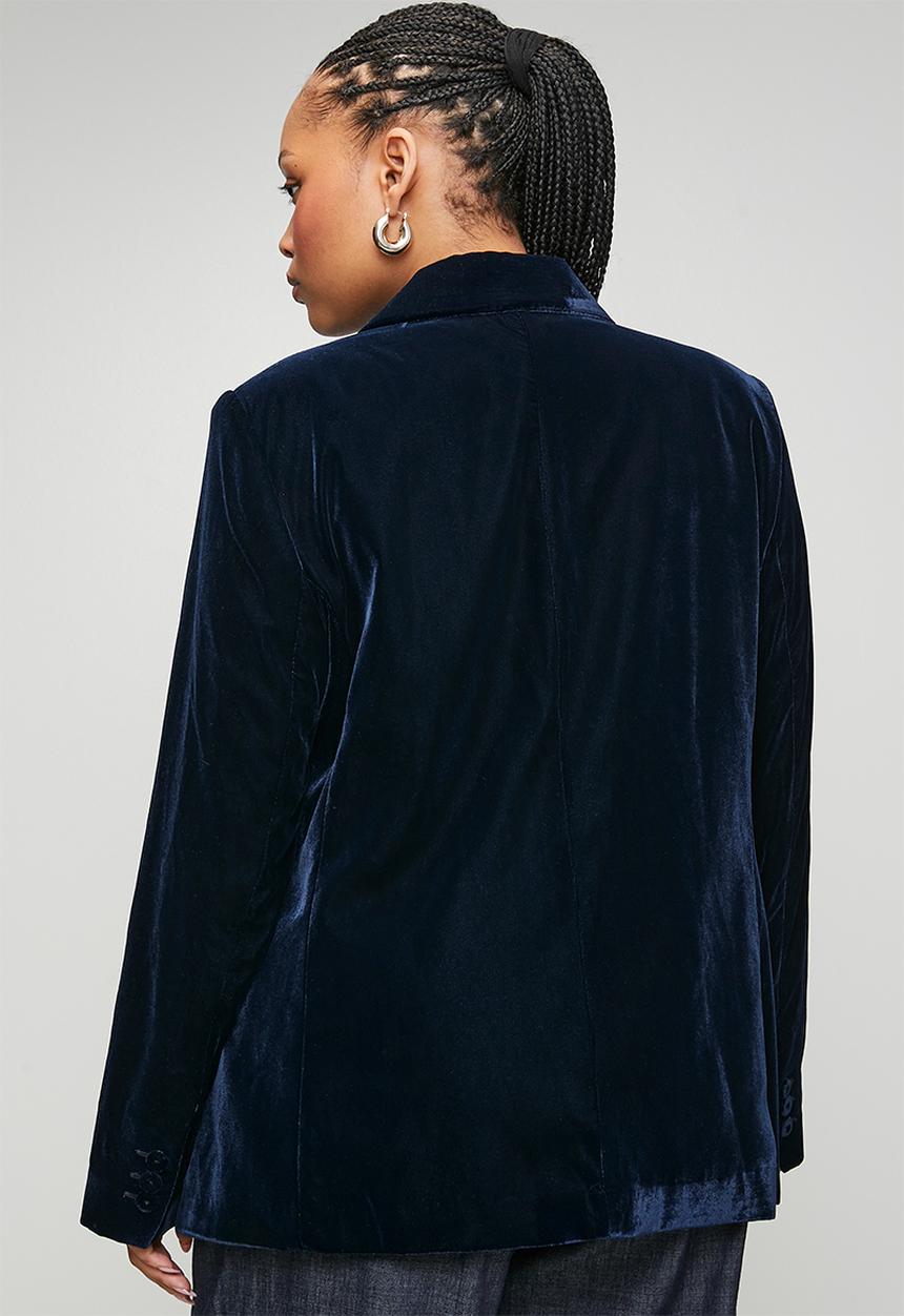 MANGO - Plus blazer combi - navy