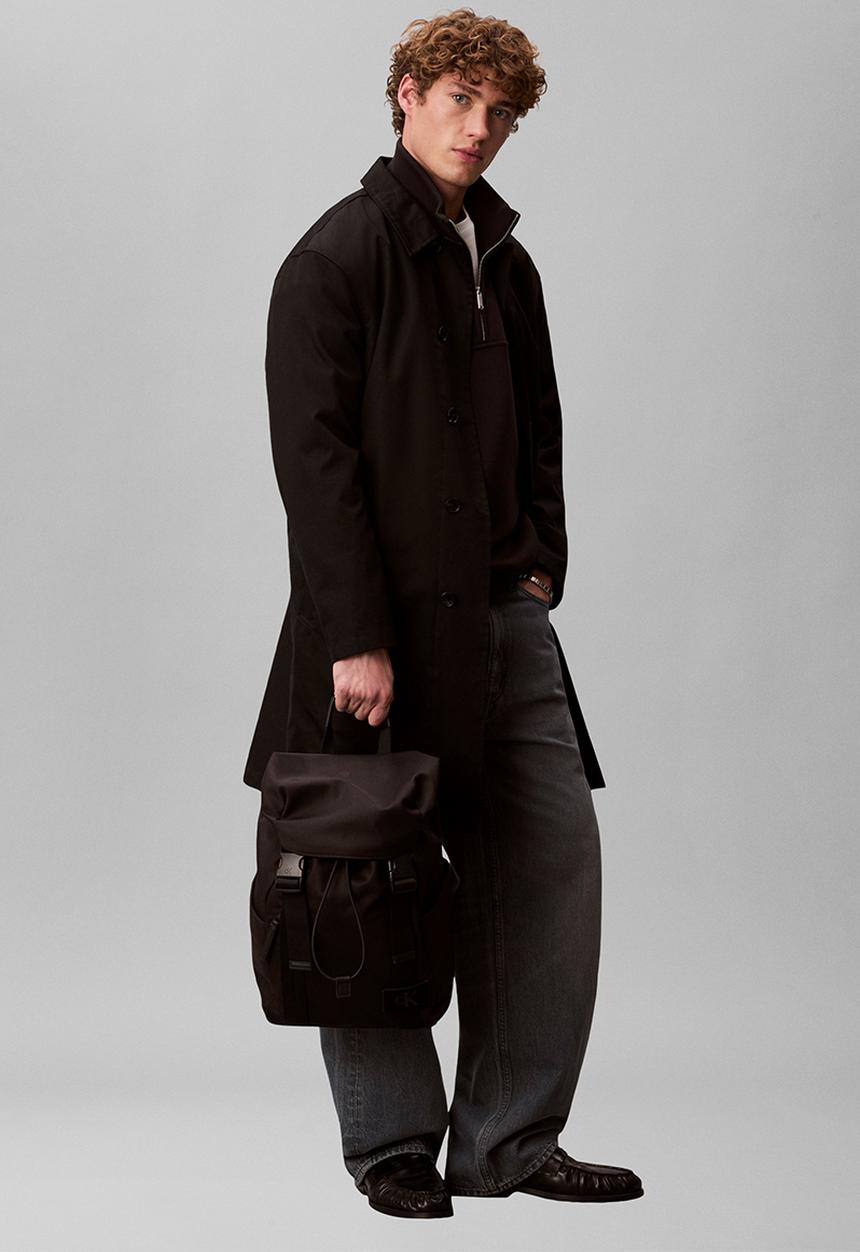 Calvin Klein - Canvas Mix Backpack - Black