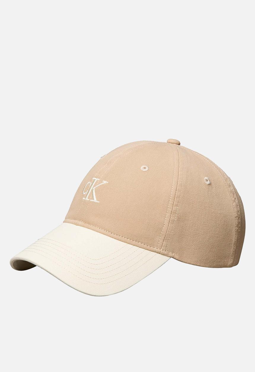 Calvin Klein - Washed Material Blocked Cap - Neutrals
